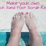 Sunshine in a Jar: DIY Beach Sand Foot Scrub