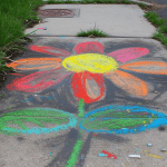 Make your own eggshell sidewalk chalk