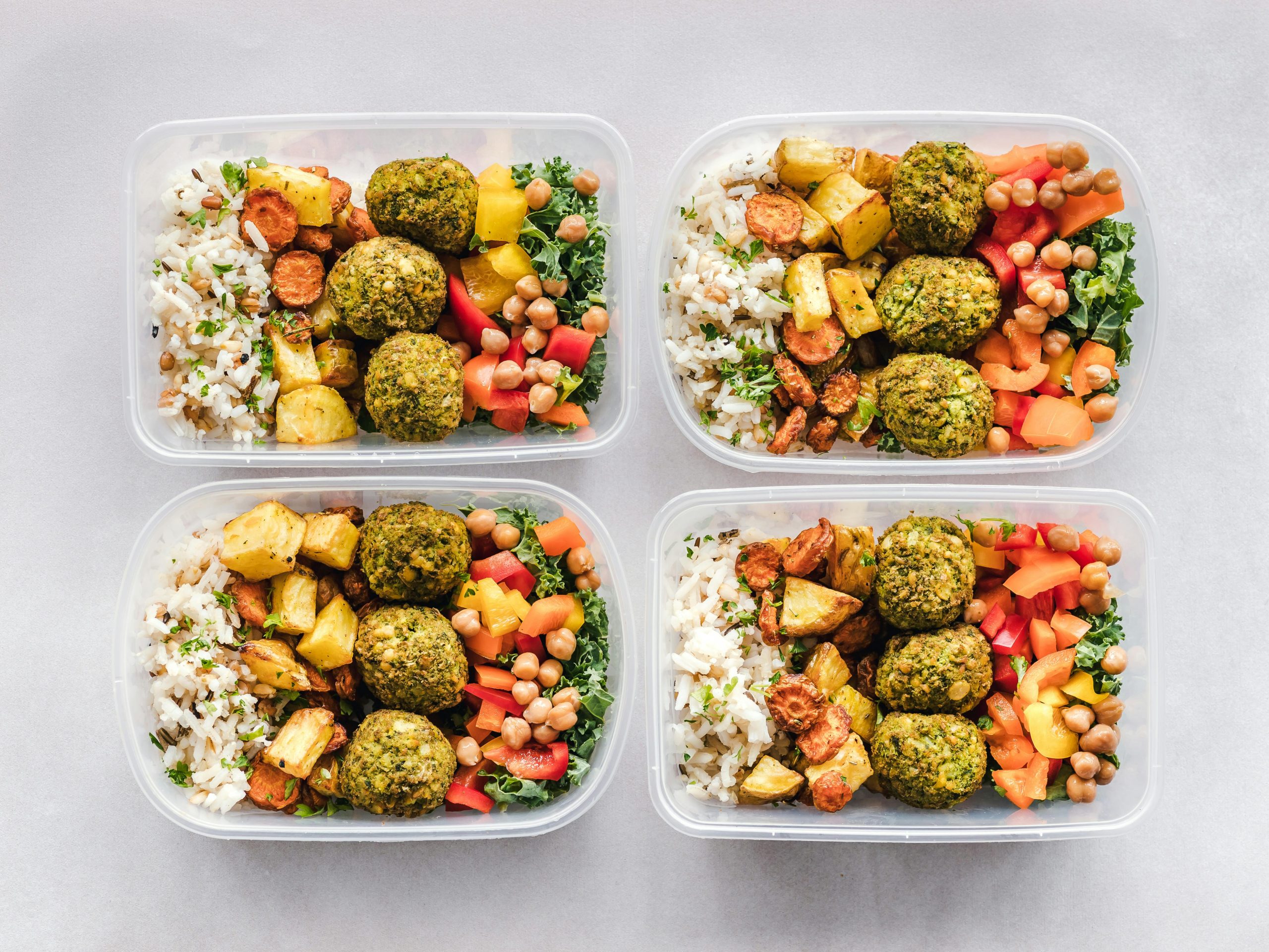 Containers for packaging freezer meals