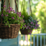Effortless Watering for Your Hanging Garden: The Ice Cube Method Effortless Watering for Your Hanging Garden: The Ice Cube Method