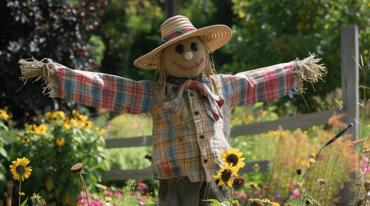 Inexpensive way to scare birds from your garden