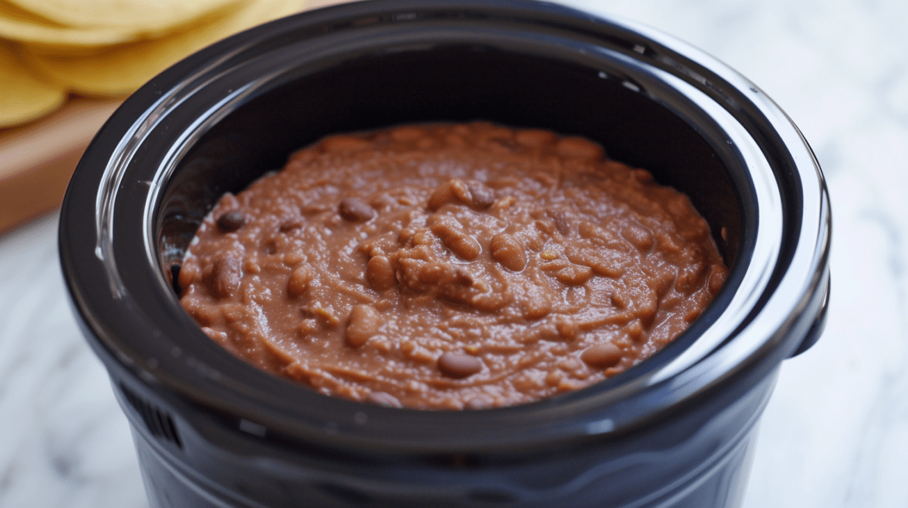 Festive Fiesta: Crock Pot Refried Bean Dip Delight