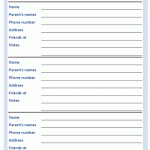 Best Friend Tracker Worksheet Blue