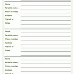 Best Friend Tracker Worksheet Green