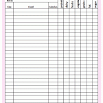 Daily Diet Tracker Worksheet Pink