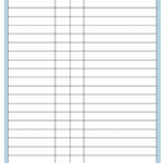 Freezer Inventory List Worksheet Printable