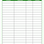Holiday Ornaments Inventory List Printable
