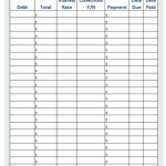 Master Your Debt with Our Monthly Debt Payments Worksheet Printable