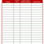 Potluck Party Planner Worksheet
