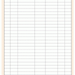 Grocery Price Log Worksheet Orange