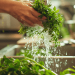 How to wash herbs safely without hurting flavors
