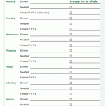 Weekly Planner Worksheet Free Printable