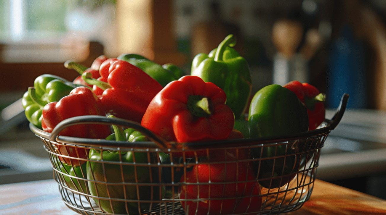 Pepper Perfection: Freezing Red and Green Peppers