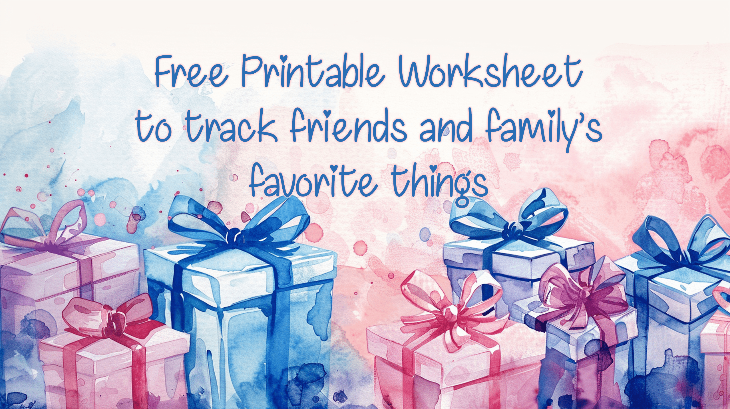 Free Signature Favorites of Blank Printable Worksheet