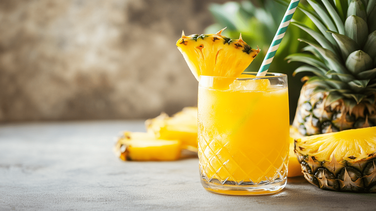 Golden Pineapple Paradise: A Tropical Cocktail Recipe
